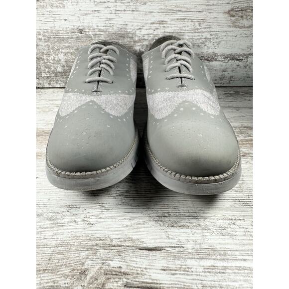 Men\'s Cole Haan ZeroGrand No Stitch Wingtip Oxfords Gray Sz 13M Great Shape! main image 8